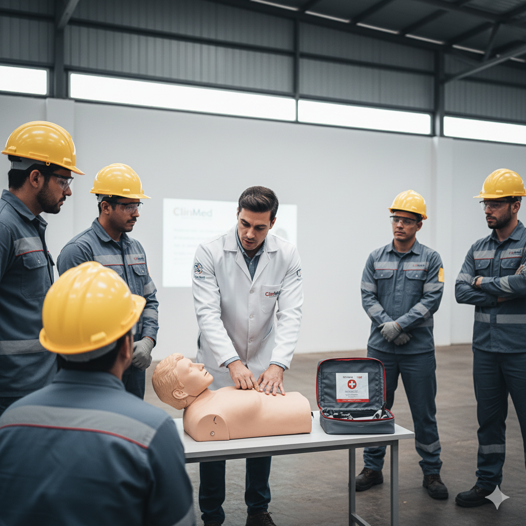 Palestrante em um treinamento para funcionários